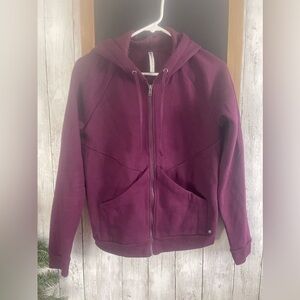 Fabletics Sweatshirt Zip Up Jacket Soft Hoodie Purple XS Athletic